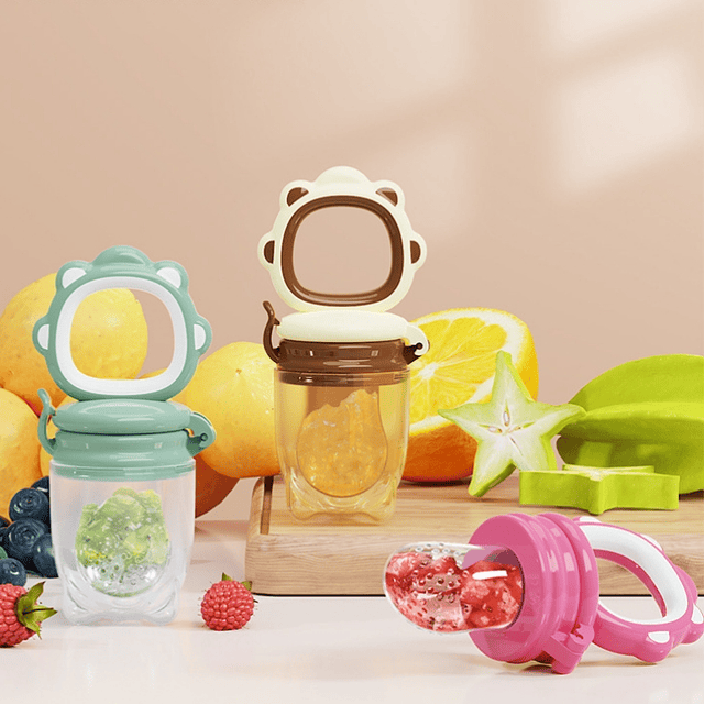 Chupete Fruta Con Cajita de Almacenamiento 