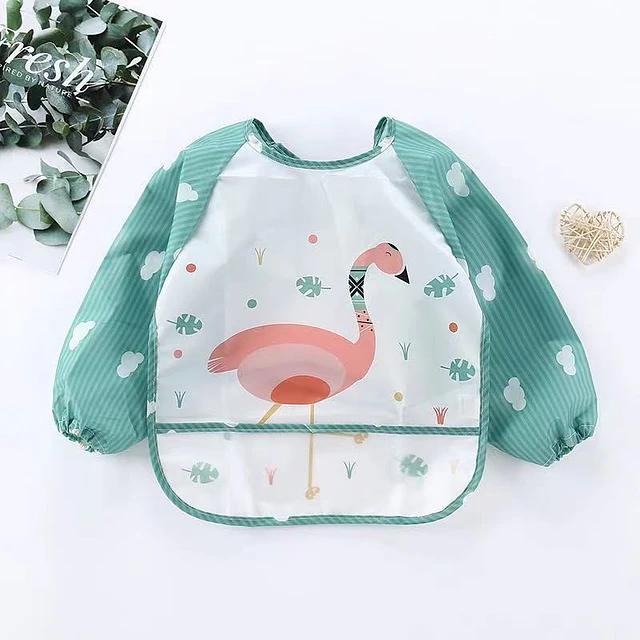 Babero Impermeable Con Manga Larga 