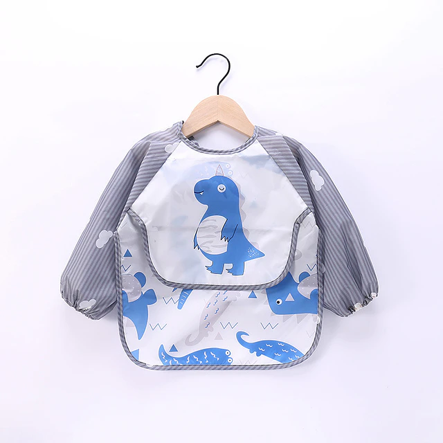 Babero Impermeable Con Manga Larga 