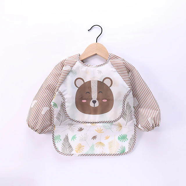 Babero Impermeable Con Manga Larga 