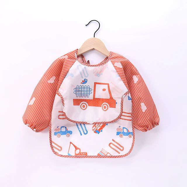 Babero Impermeable Con Manga Larga 