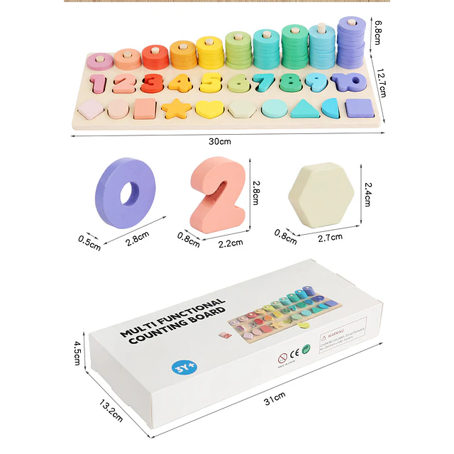 Juguete Madera Tablet Rompecabezas 