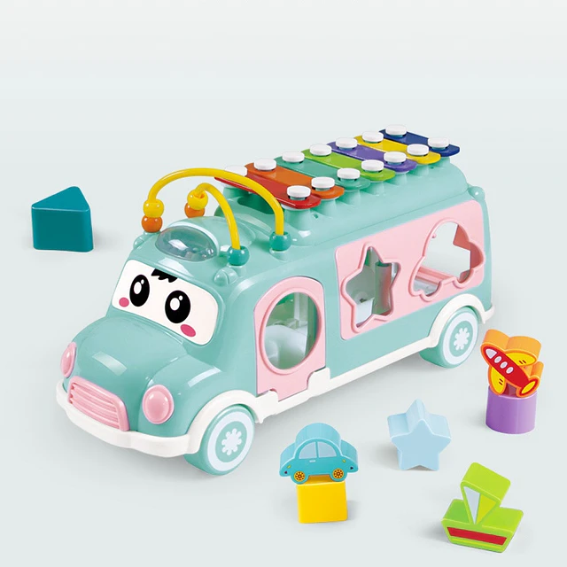 Juguete Didáctico Estimulación Con Xilófono Diseño Bus