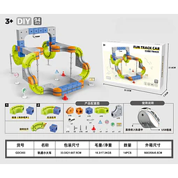 Juguete juego de Bloques Con Pista de Auto 94Pcs