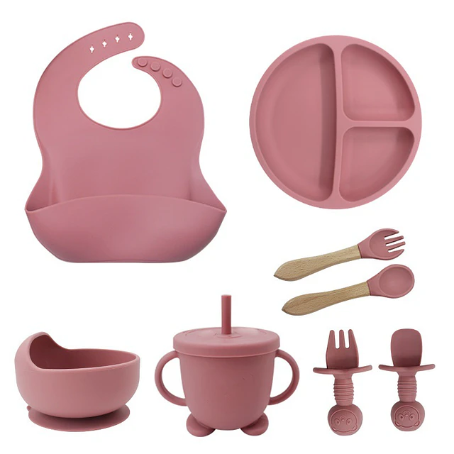 Set Alimentación Platos Silicona 8 en 1