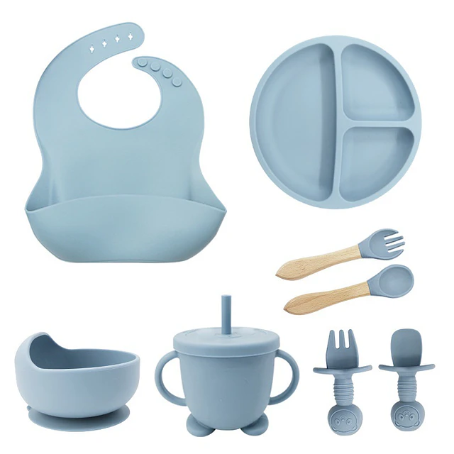 Set Alimentación Platos Silicona 8 en 1