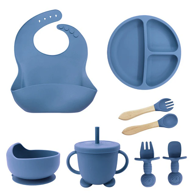 Set Alimentación Platos Silicona 8 en 1