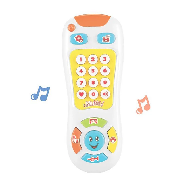 Juguete Sonajero forma Control Remoto Televisor 