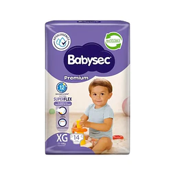 Pañal BabySec Premium Talla XG 14unid