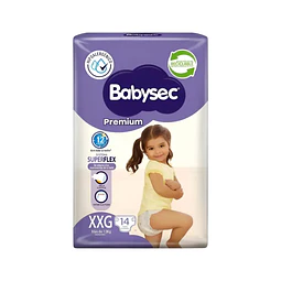 Pañal BabySec Premium Talla XXG 14unid