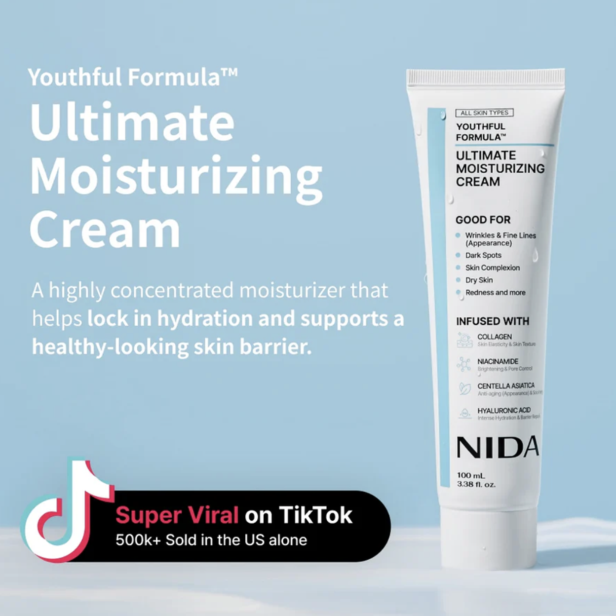 Crema humectante definitiva NIDA Youthful Formula 2