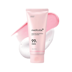 medicube - Limpiador PDRN Pink Niacinamide Whip Cleanser 120g