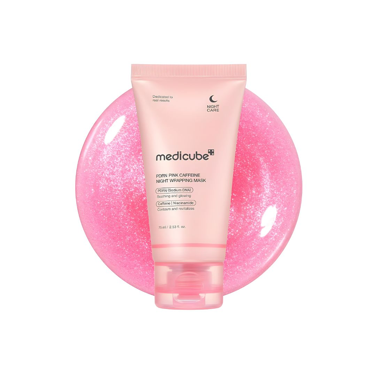 medicube - Mascarilla Nocturna PDRN Pink Caffeine Night Wrapping Mask 1