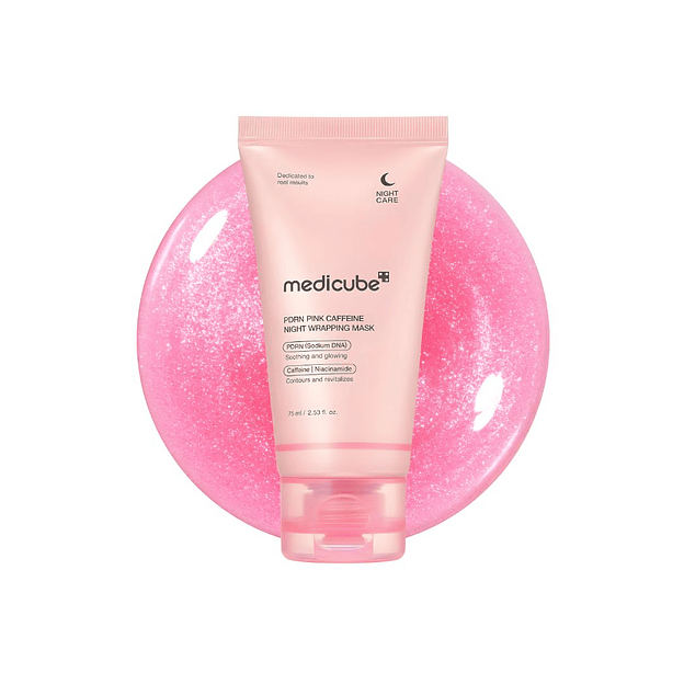 medicube - Mascarilla Nocturna PDRN Pink Caffeine Night Wrapping Mask 1
