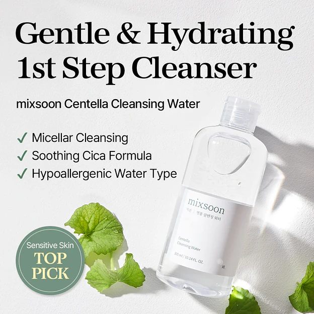 mixsoon Centella Cleansing Water 2