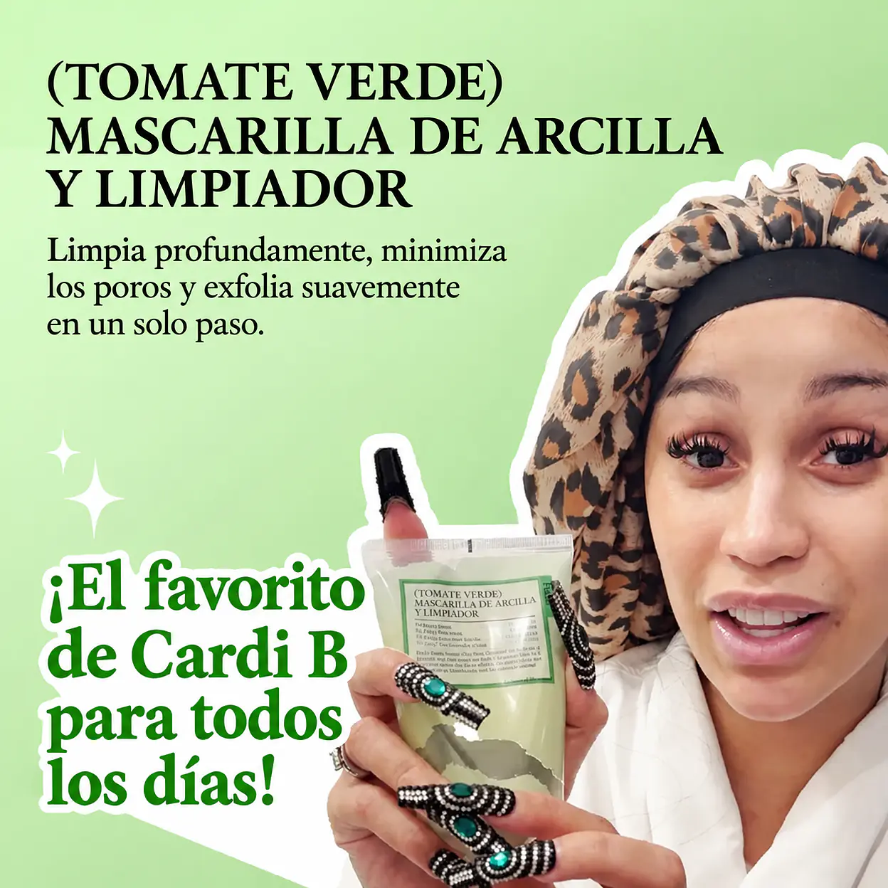FULLY - Mascarilla y Limpiador Facial Green Tomato Clay 3