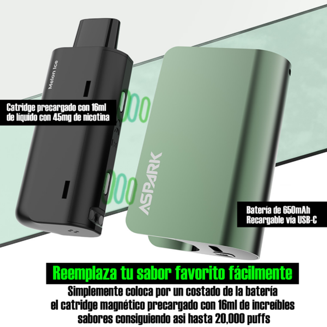 ASPARK  SEMI-DESECHABLE EMAG 20000 PUFF 2