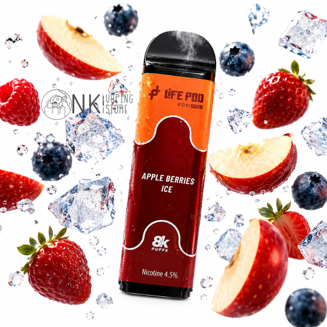 LIFE POD REFILL 8000 puff- APPLE BERRIES ICE  1