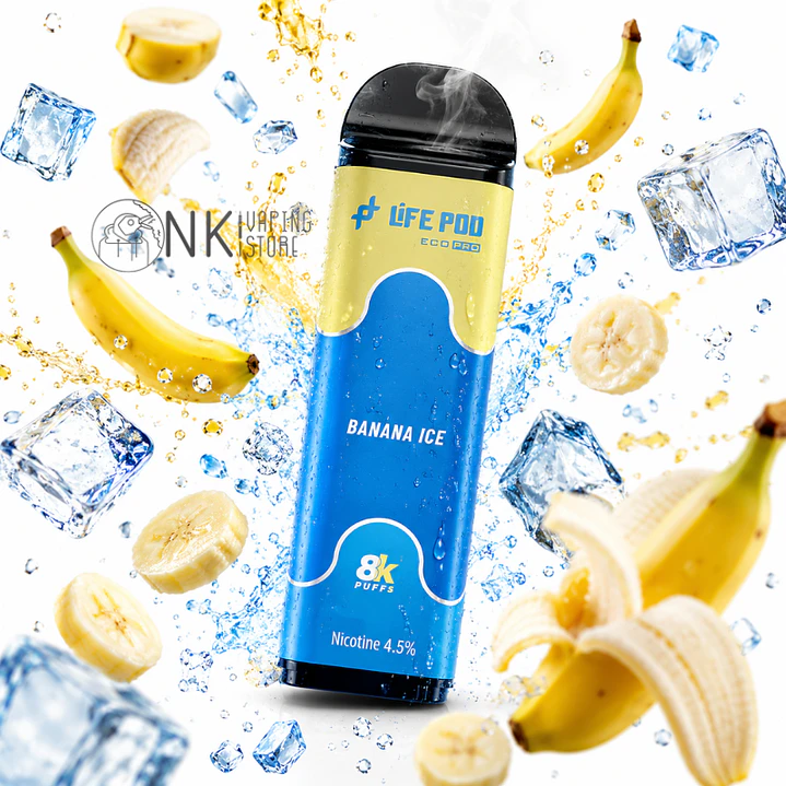 LIFE POD REFILL 8000 PUFF - BANANA ICE  1
