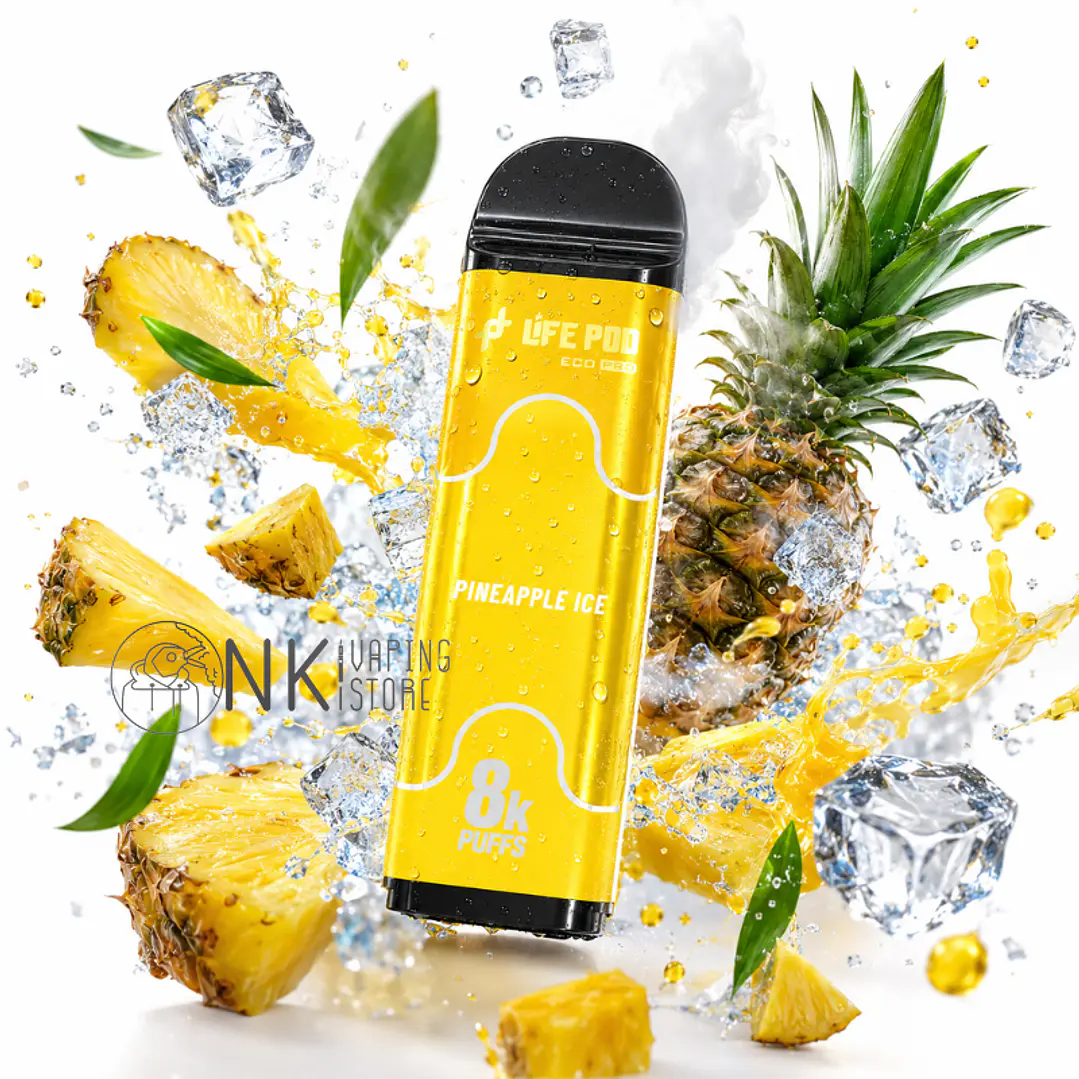 LIFE POD REFILL 8000 PUFF - PINEAPPLE ICE  1