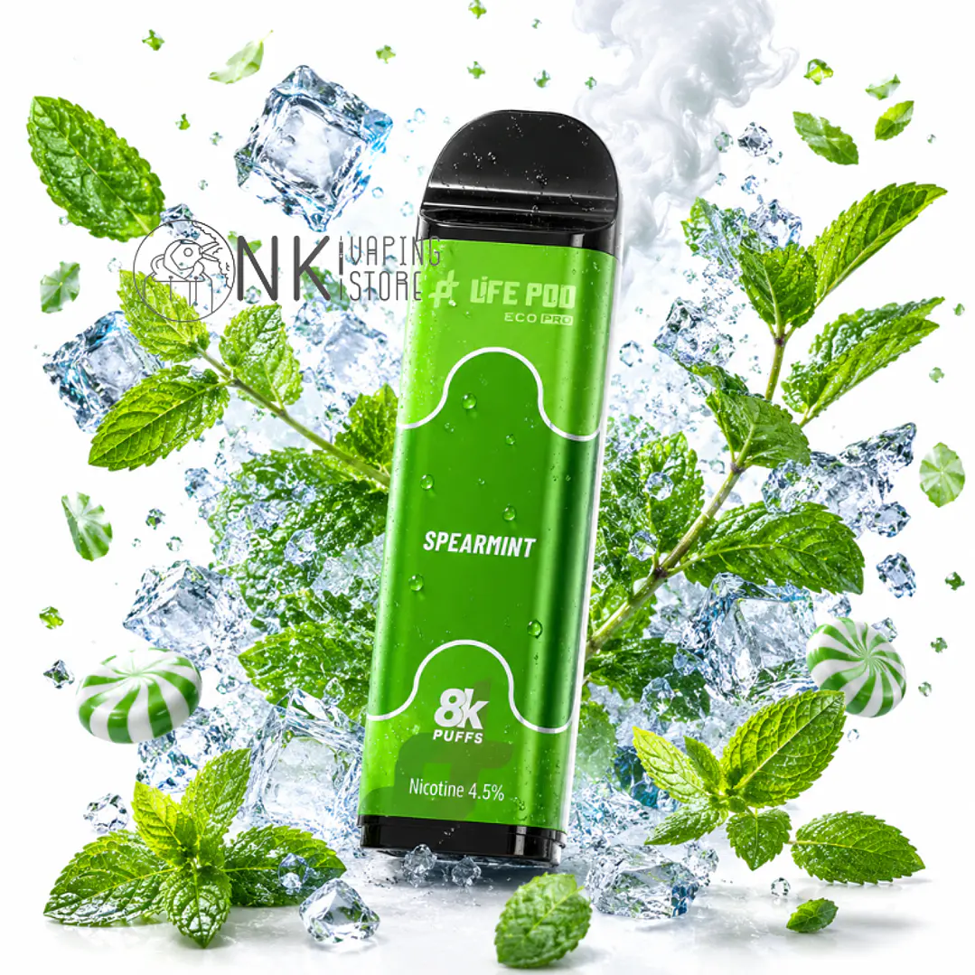 LIFE POD REFILL 8000 PUFF - SPEARMINT  1