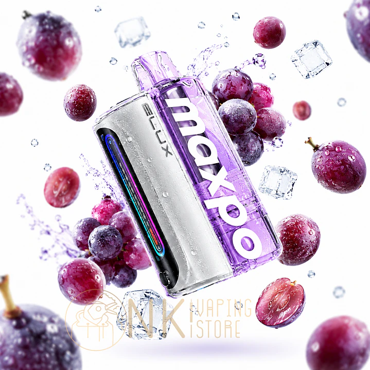 Elux MAXPO KIT SEMI DESECHABLE 50.000 PUFF - GRAPE ICE  1