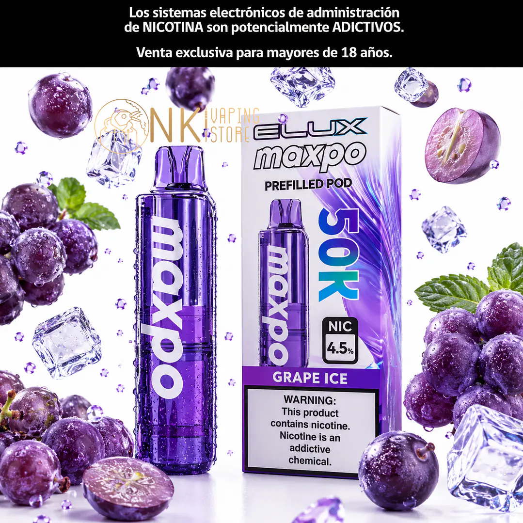 Elux MAXPO PREFILLED POD - UVA ICE  1
