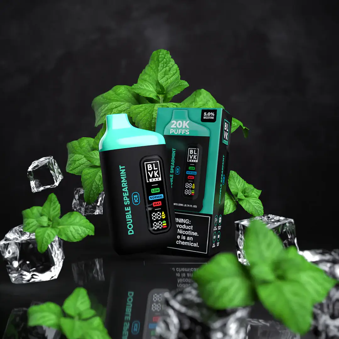 BLVK BAR DESECHABLE 20K PUFF - DOUBLE SPEARMINT 1