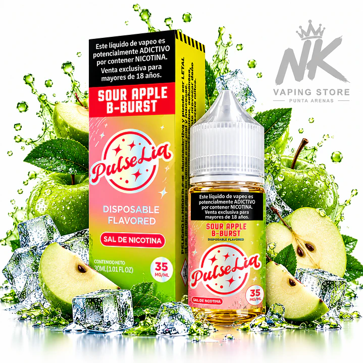 PulseLiq Sour Apple B-Burst – Salt Nic 35MG | 30ML 1