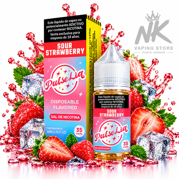 PulseLiq Sour Strawberry – Salt Nic 35MG | 30ML 1