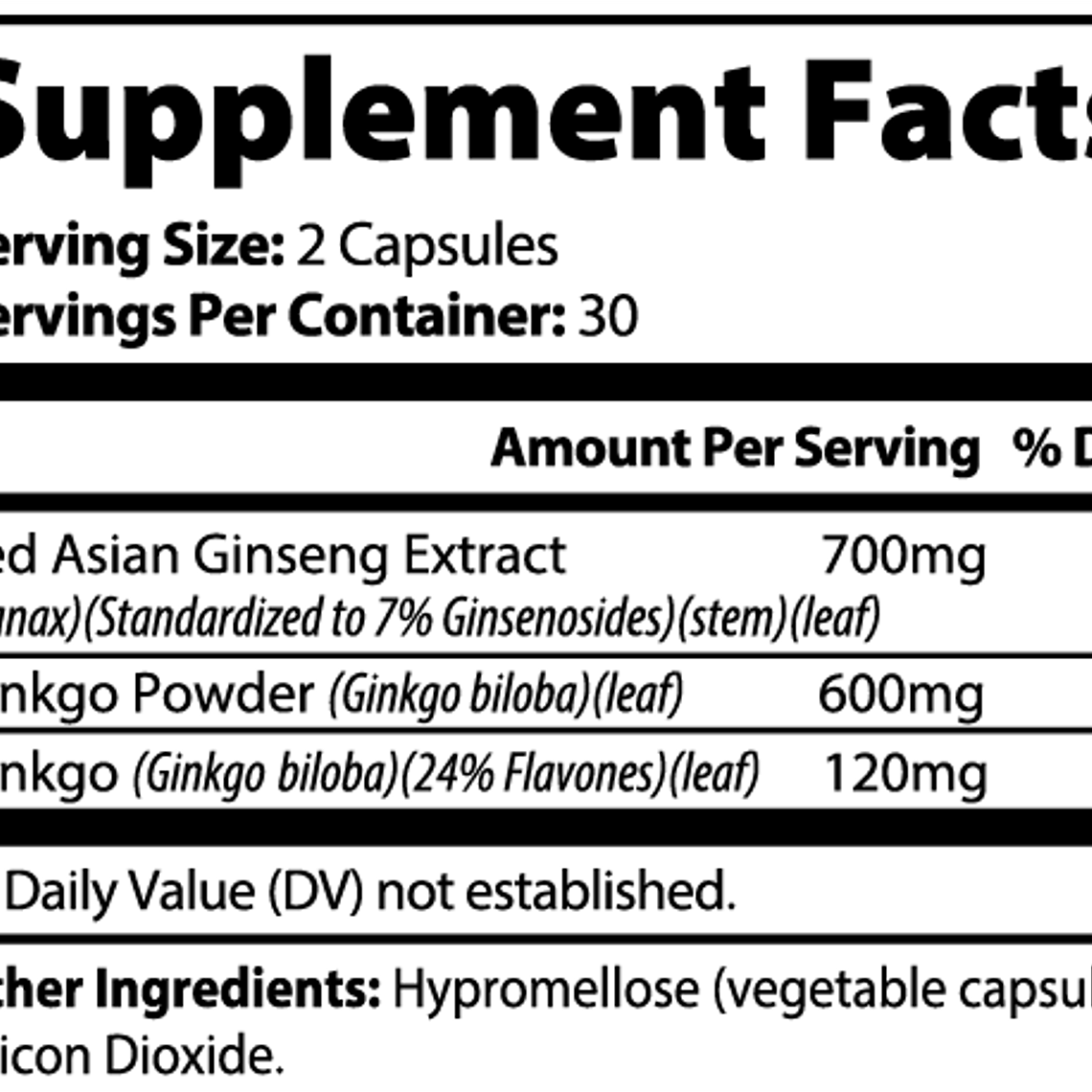 Ginkgo Biloba + Ginseng 2