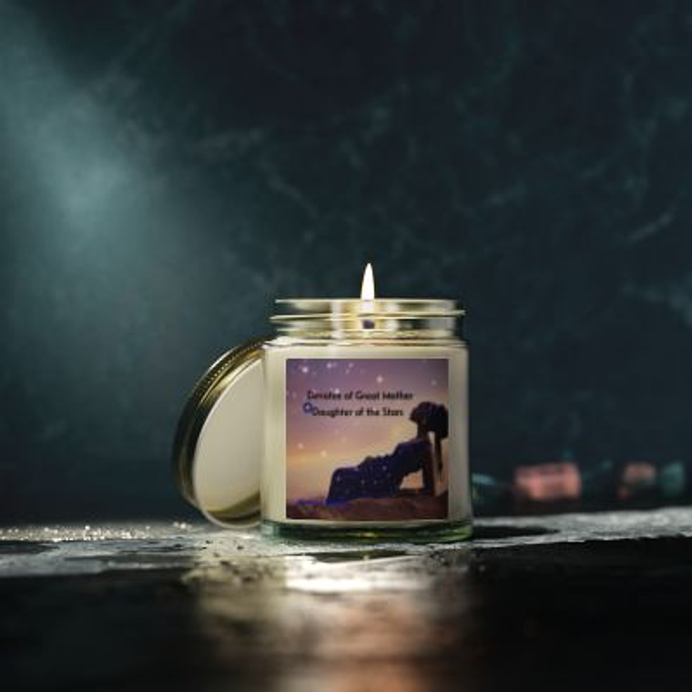 Devotee of Great Mother - Coconut Apricot Scented Candle 1