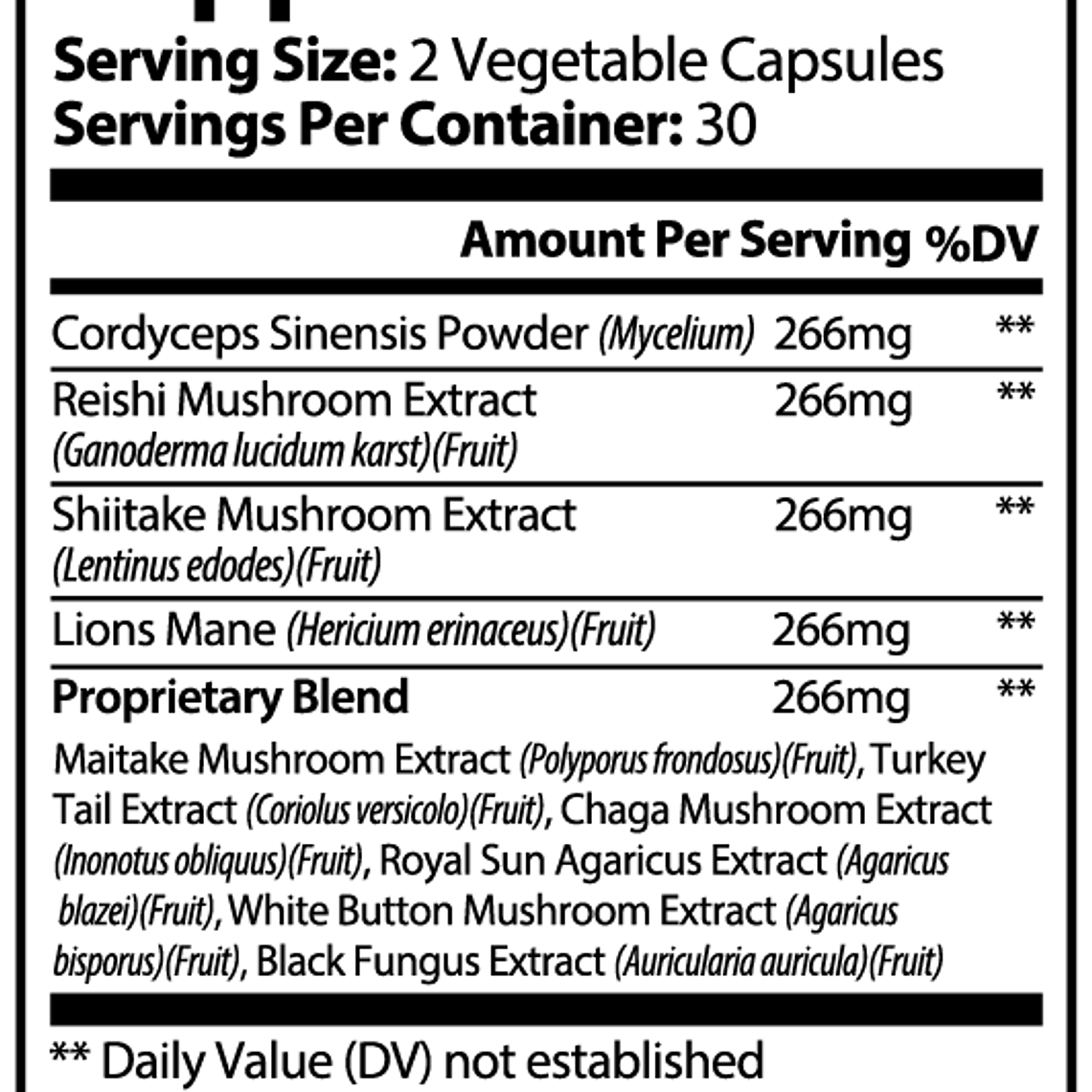 Mushroom Complex 10 X 2