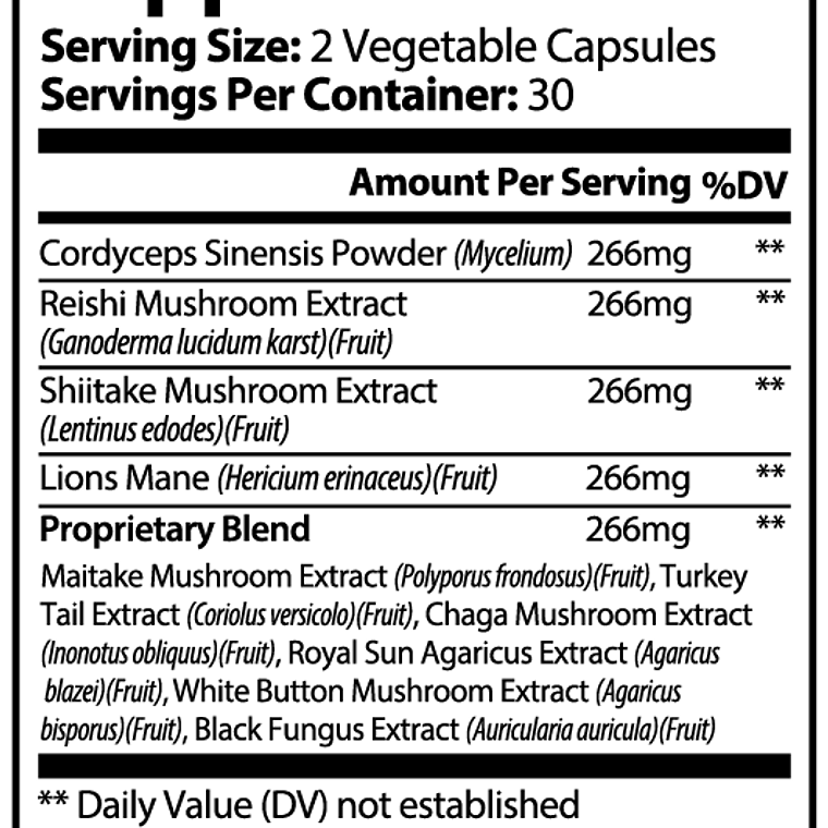 Mushroom Complex 10 X 2