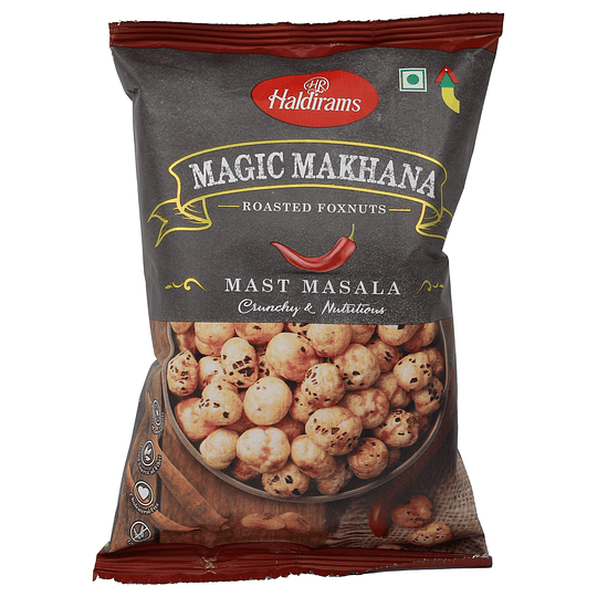 Roasted Foxnuts (Makhana) Mast Masala Haldiram 30G Snacks
