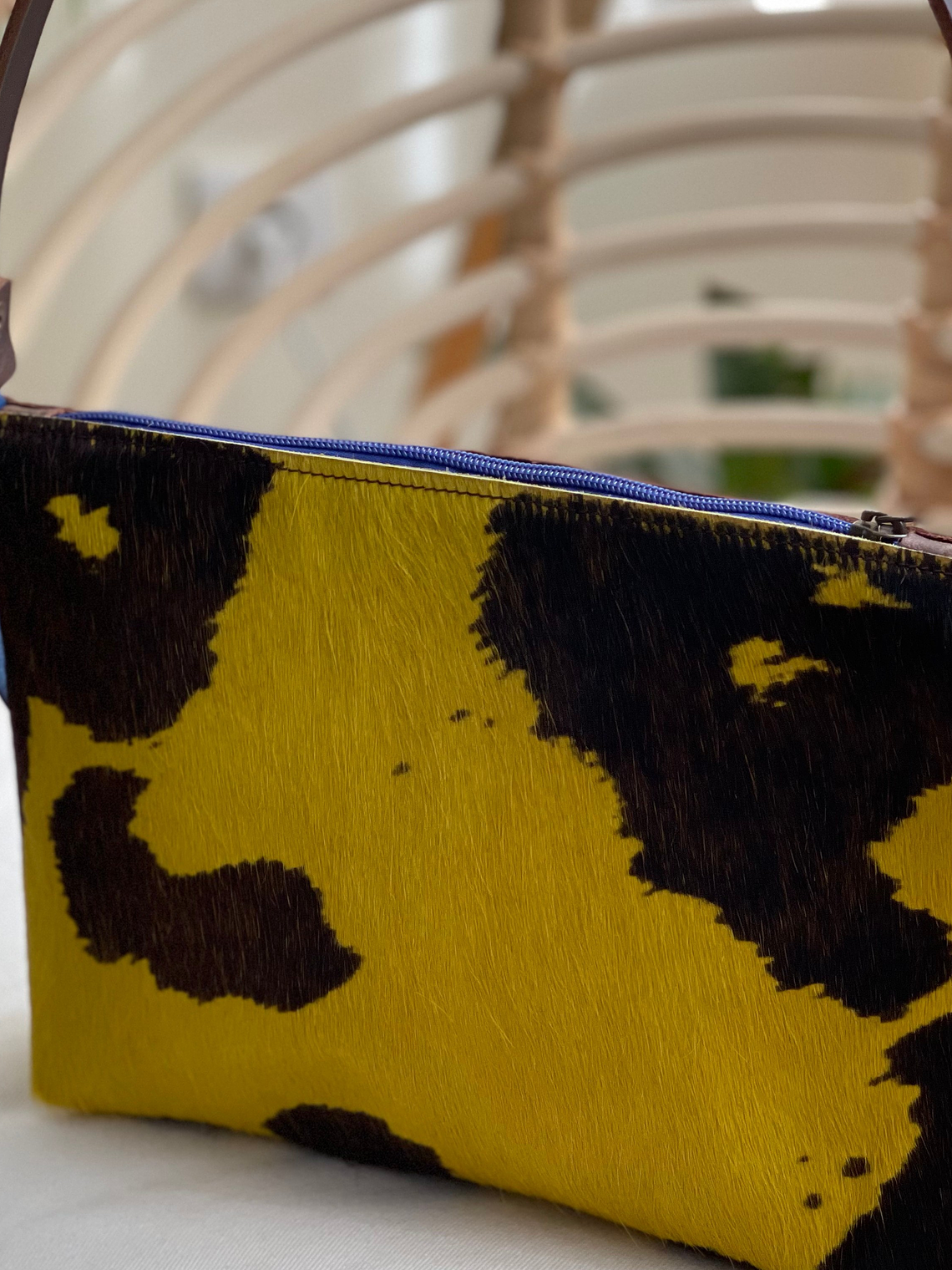 Clutch ANNA Yellow&Brown 4