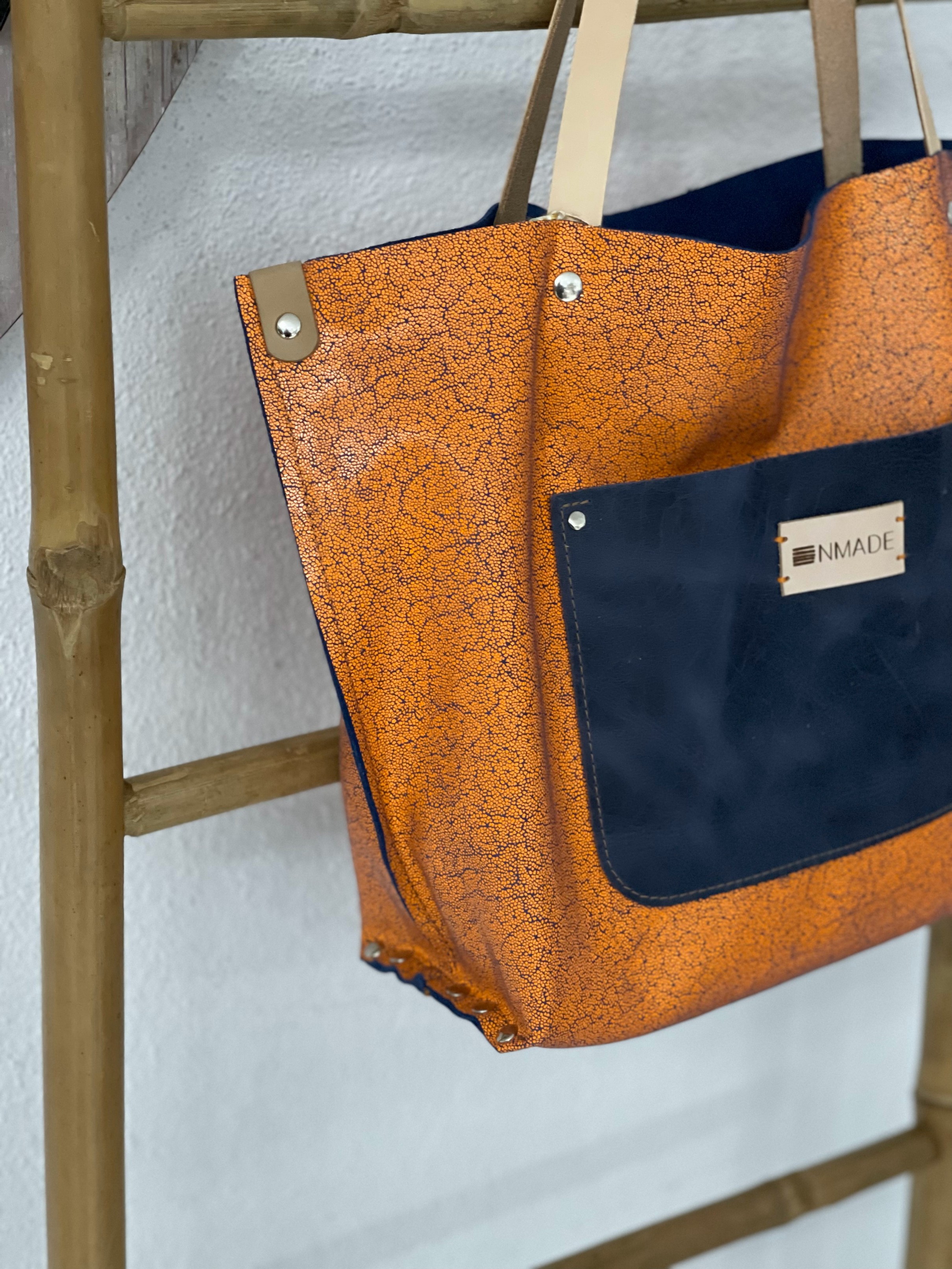 Leather Collection - the tote (orange)