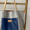 Leather Collection - the tote (silver)