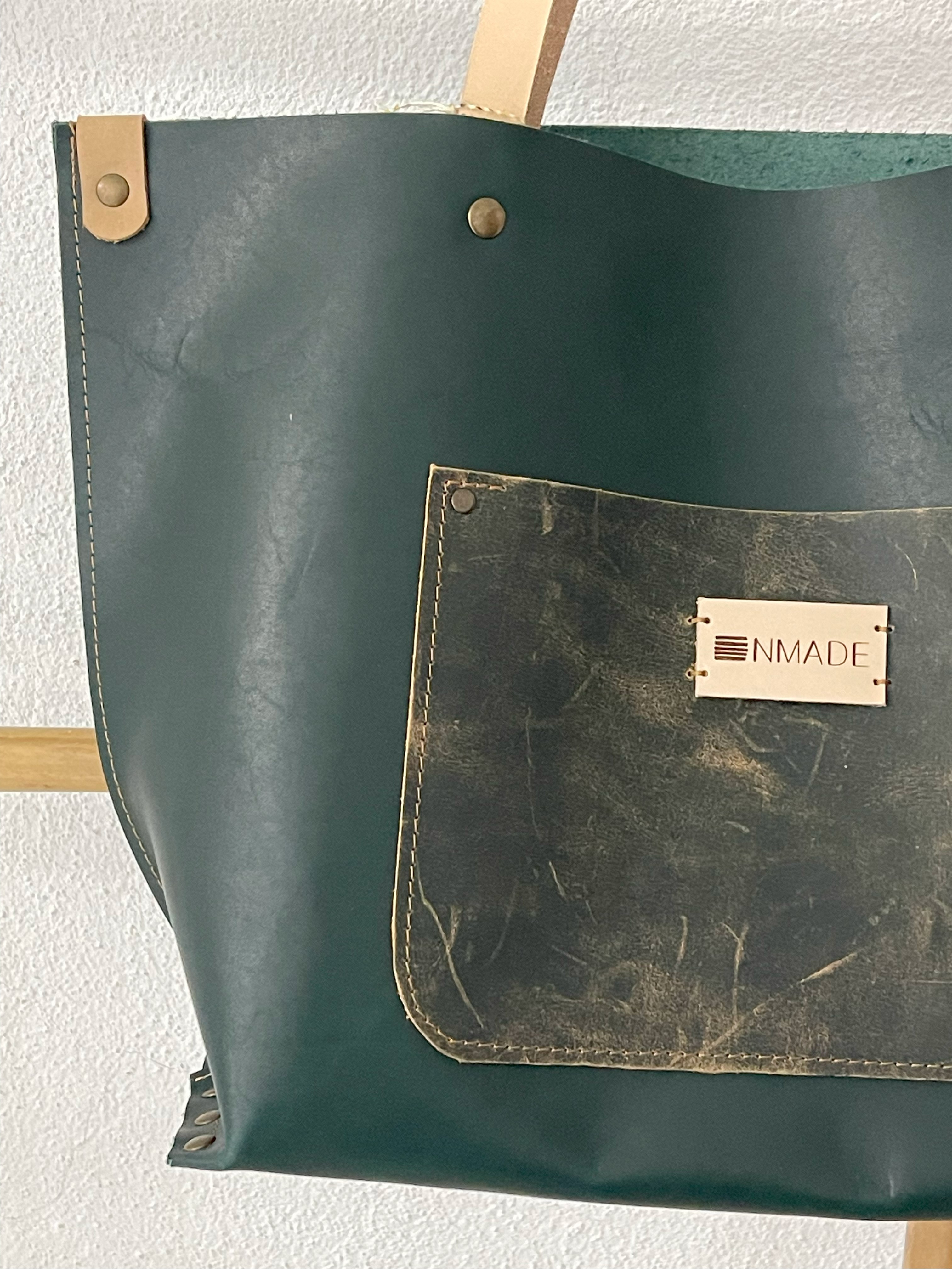 Leather Collection - the tote (green)
