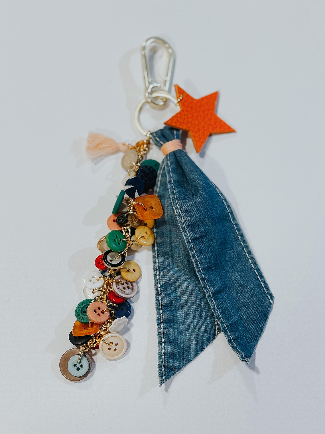 Bag Charm Orange Star 2