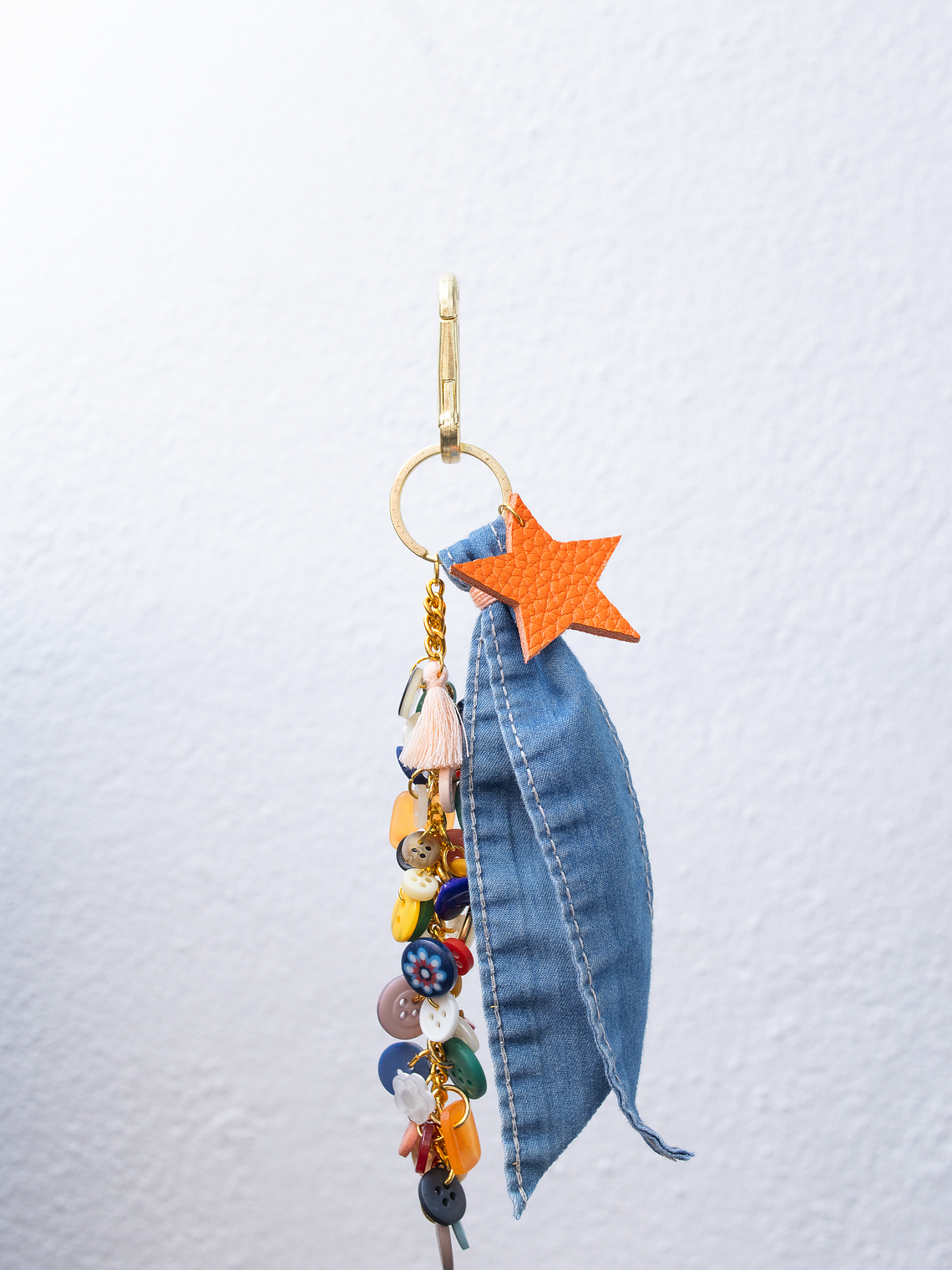 Bag Charm Orange Star 4