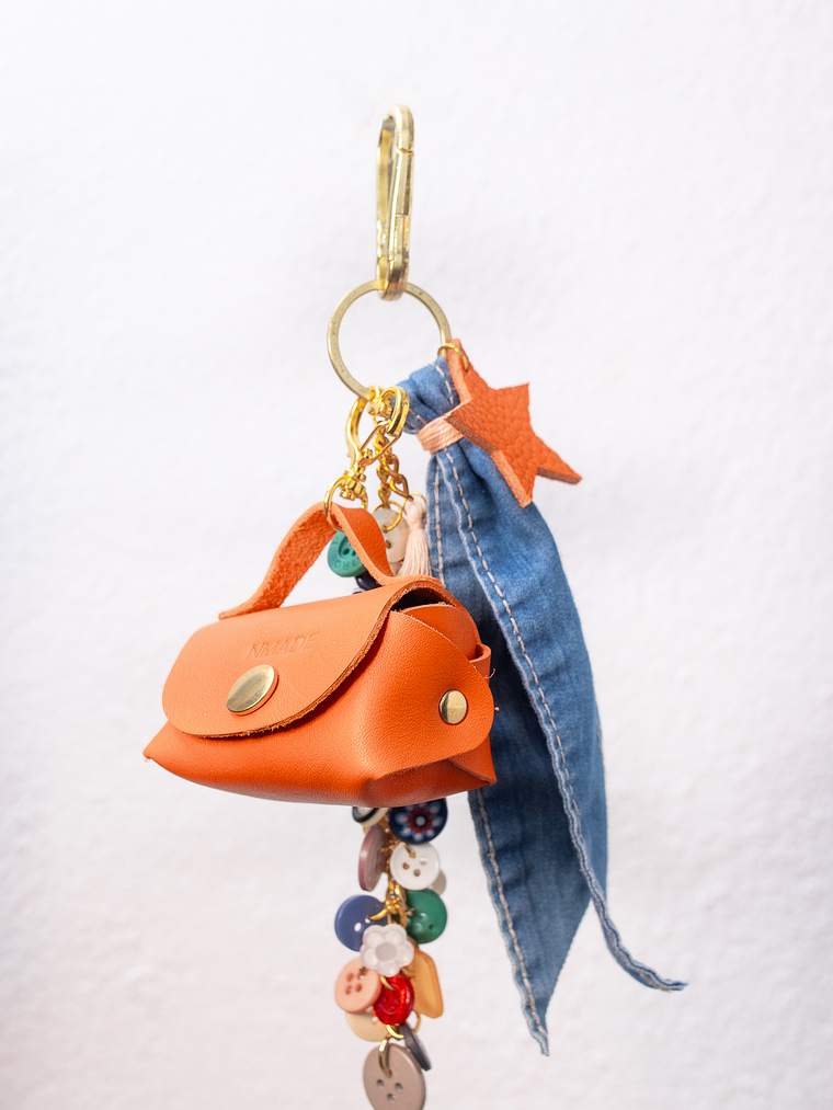 Bag Charm Orange Star 1