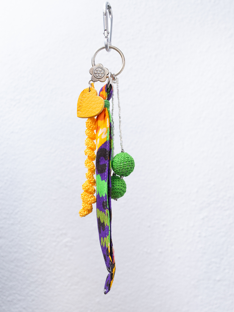 Bag Charm Little Yellow Heart 3