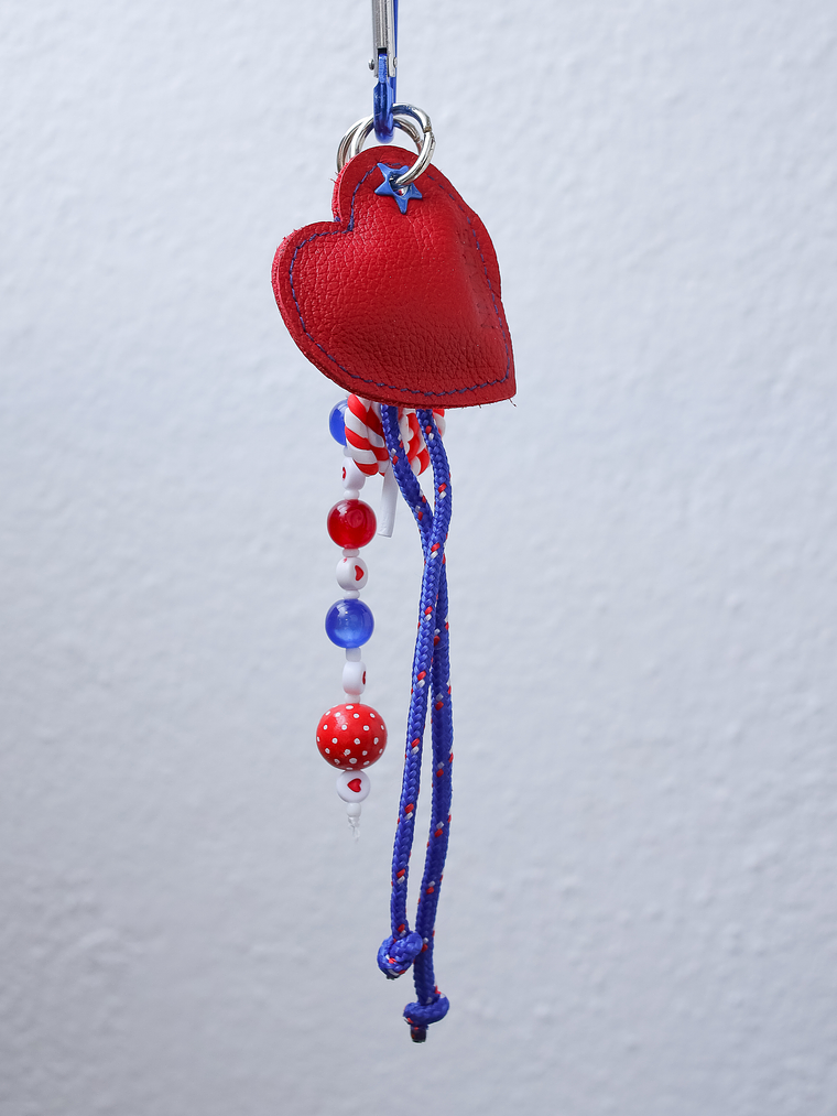 Bag Charm Red Heart 1