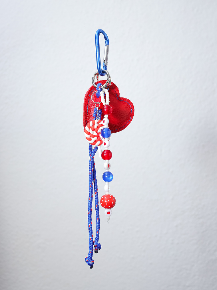 Bag Charm Red Heart 3
