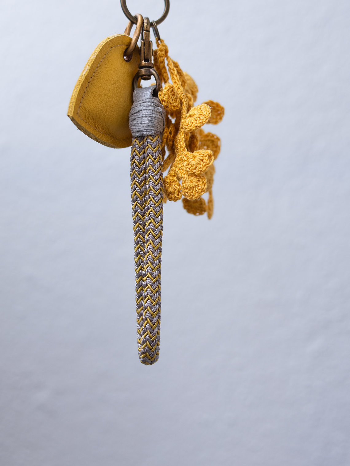 Bag Charm Yellow Heart 3