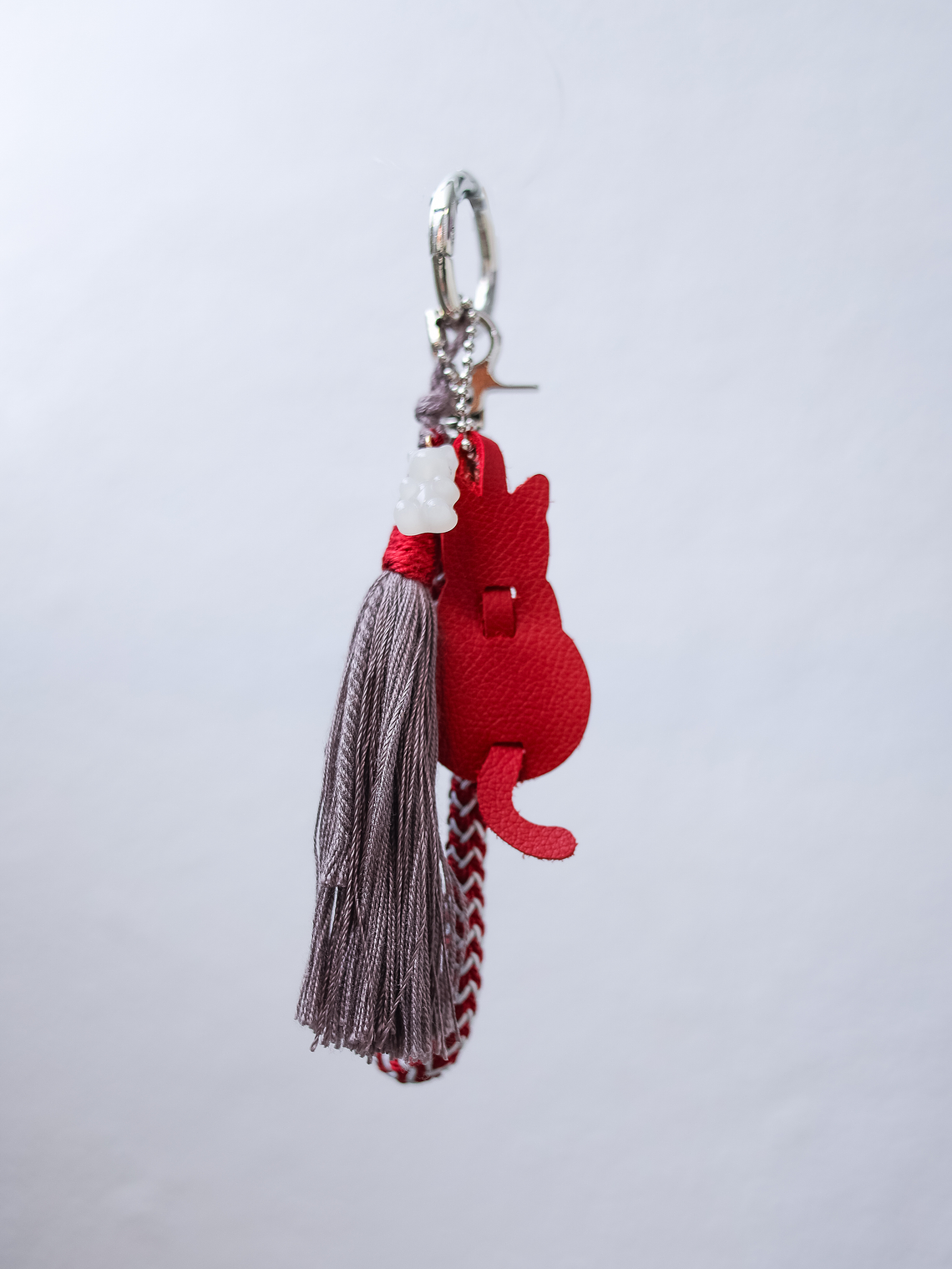 Bag Charm Red Cat 1