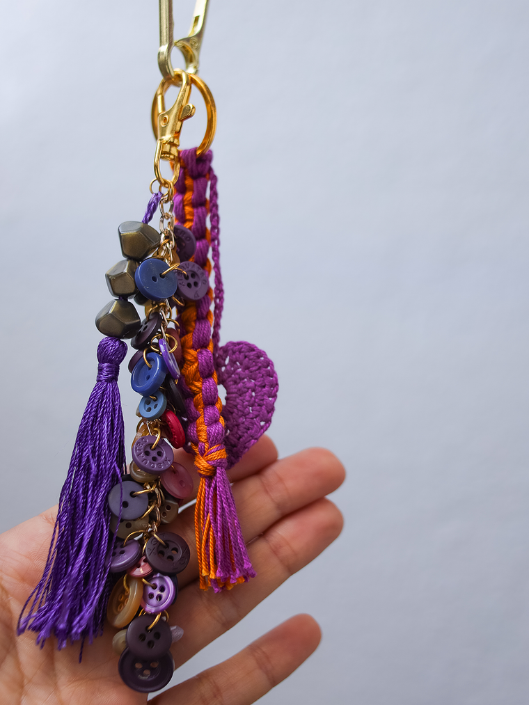 Bag Charm Purple 3
