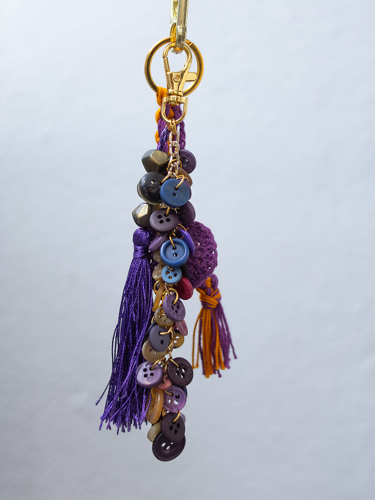 Bag Charm Purple 4
