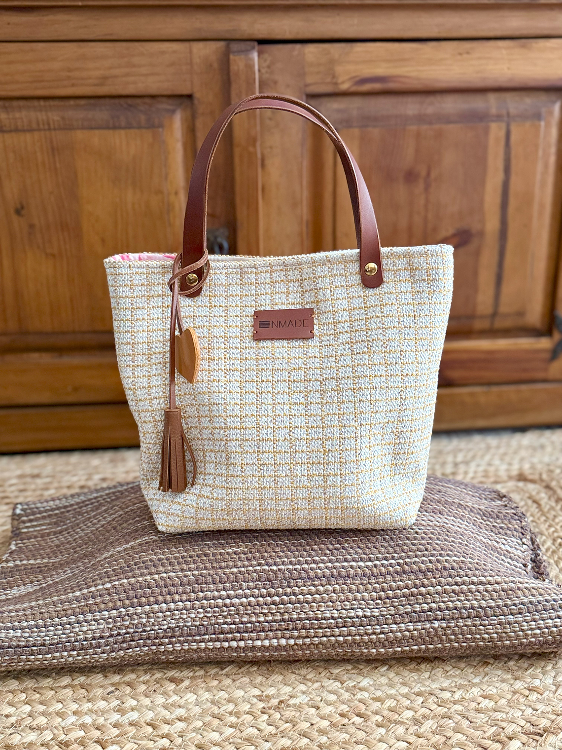 Mini ToteBag Yellow Matrix 1